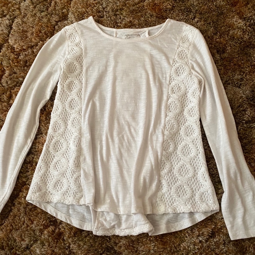 white long sleeve shirt